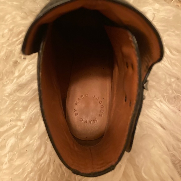 Marc Jacobs Quilted Black Leather Biker Boot Size 9 - Picture 7 of 7